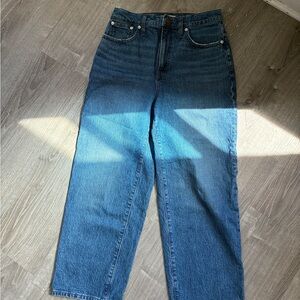 Madewell perfect vintage wide leg crop Jeans